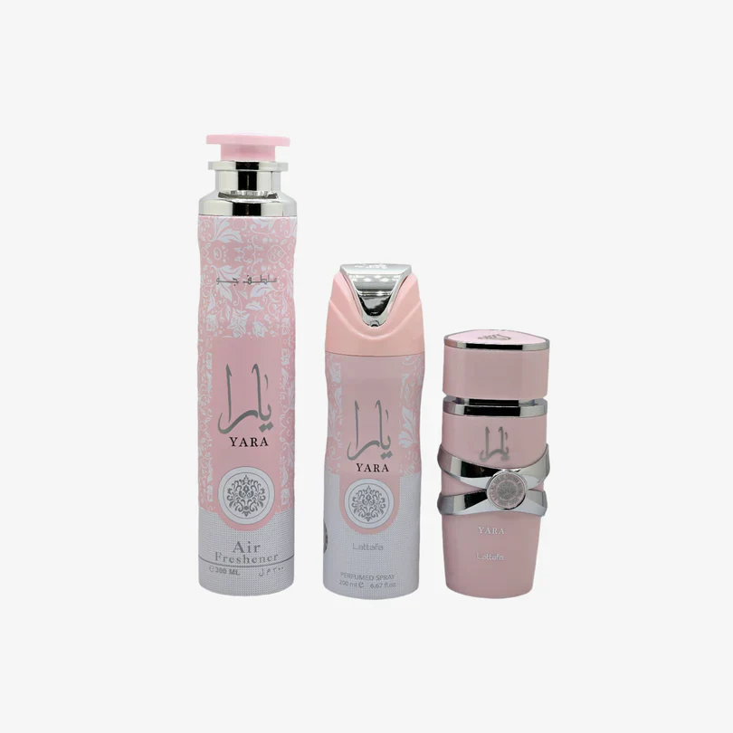 Conjunto Yara 100ML + 200ML DEO + PURIFICADOR DE AR