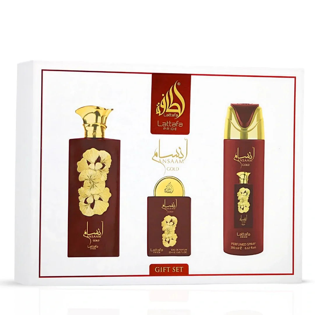Ansaam Gold Eau de Parfum Conjunto De 3 pc
