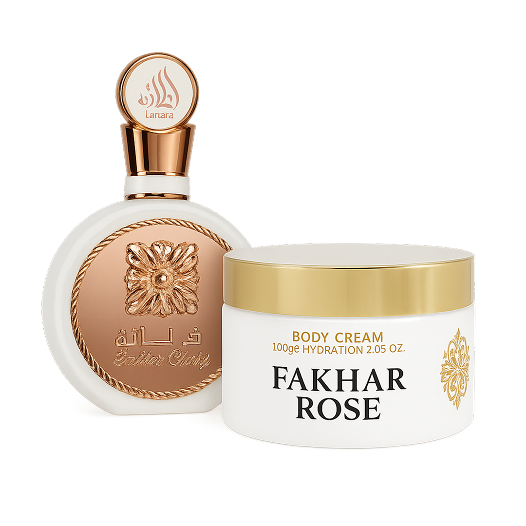 Fakhar Rose EDP 100ML + Pasta Fakhar Rose 200g